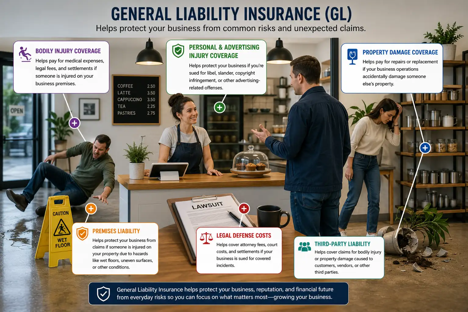 General Liability Insurance Infographic